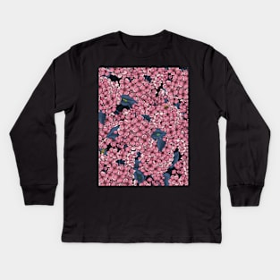 Pink Lilac garden Kids Long Sleeve T-Shirt